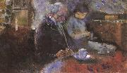 Edvard Munch Beside the table oil painting reproduction